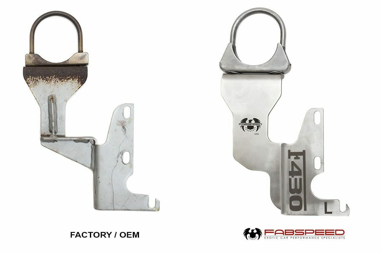 Fabspeed Ferrari F430 OEM Muffler Support Bracket Upgrade Secondary image