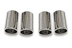 Fabspeed Ferrari F430 Polished Slip-On Tip Covers (2005-2009)