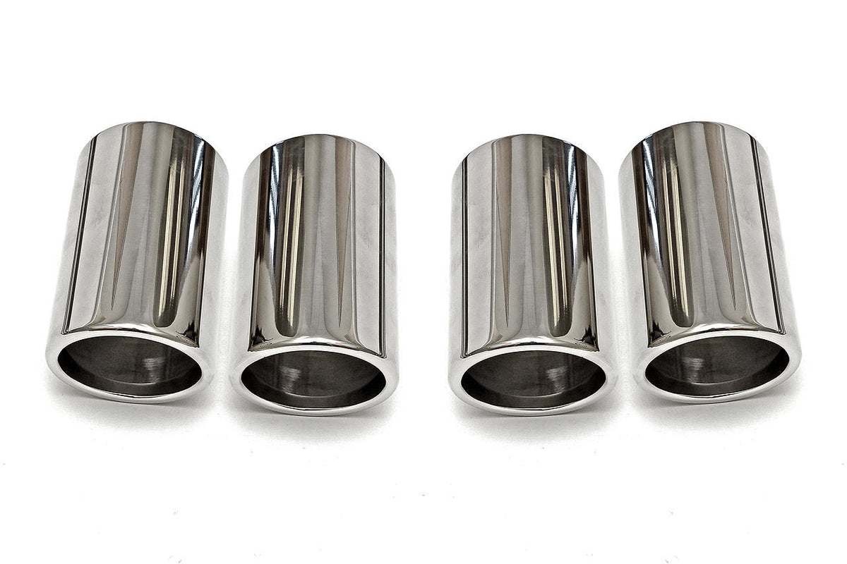 Fabspeed Ferrari F430 Polished Slip-On Tip Covers (2005-2009)
