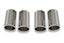 Fabspeed Ferrari F430 Polished Slip-On Tip Covers (2005-2009)