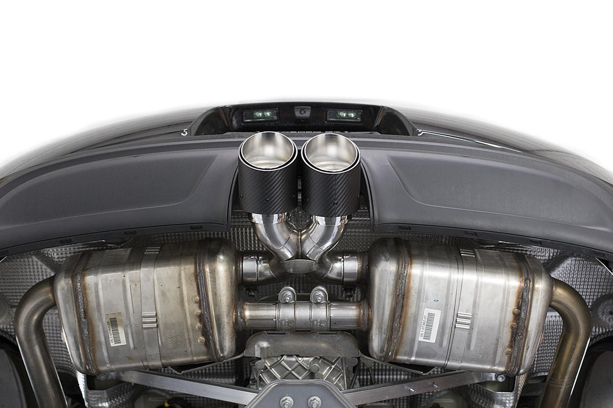 Fabspeed Porsche 718 Boxster/Cayman Maxflo True X-Pipe with Dual Tips (2017+)