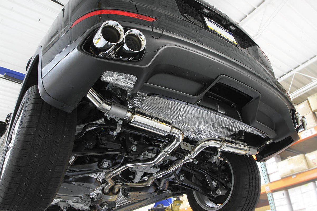 Fabspeed Porsche 958.2 Cayenne Turbo / Turbo S Deluxe Quad Style Tips (2015-2018) Main image