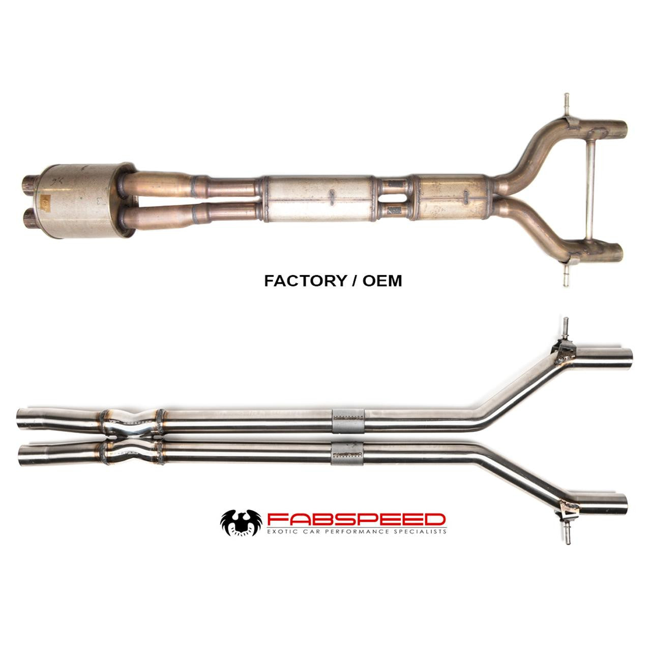 Fabspeed Porsche 970 Panamera GTS Resonator Bypass X-Pipe (2010-2016) Secondary image