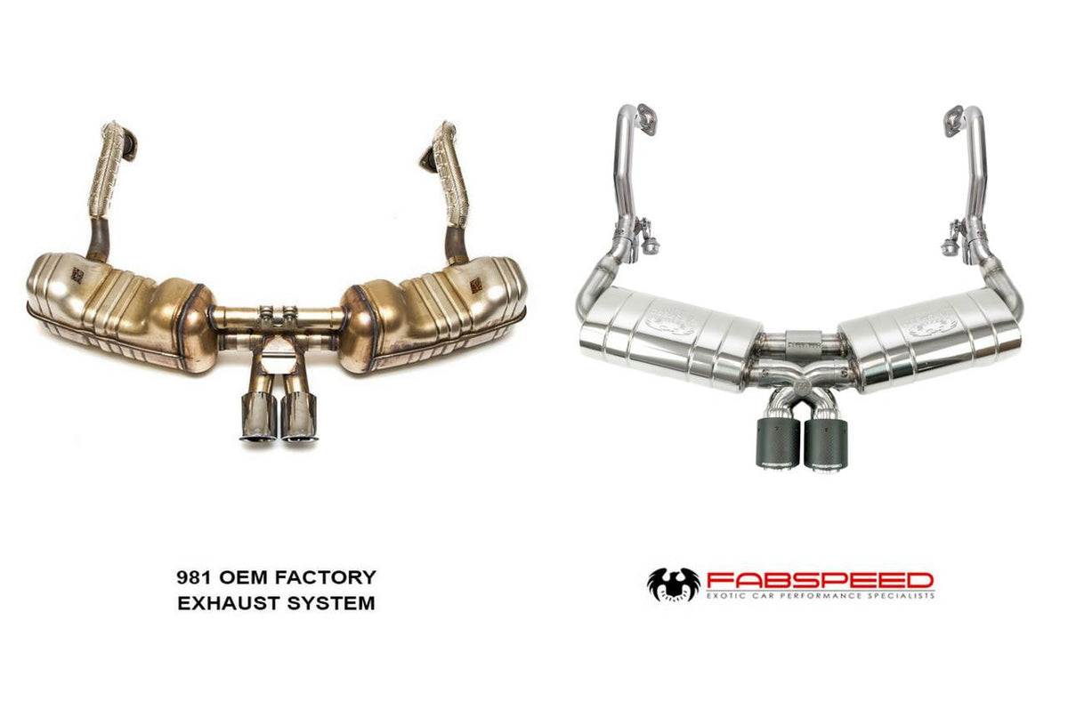 Fabspeed Porsche 981 Boxster/Cayman TrackTec Valved Bypass Exhaust System