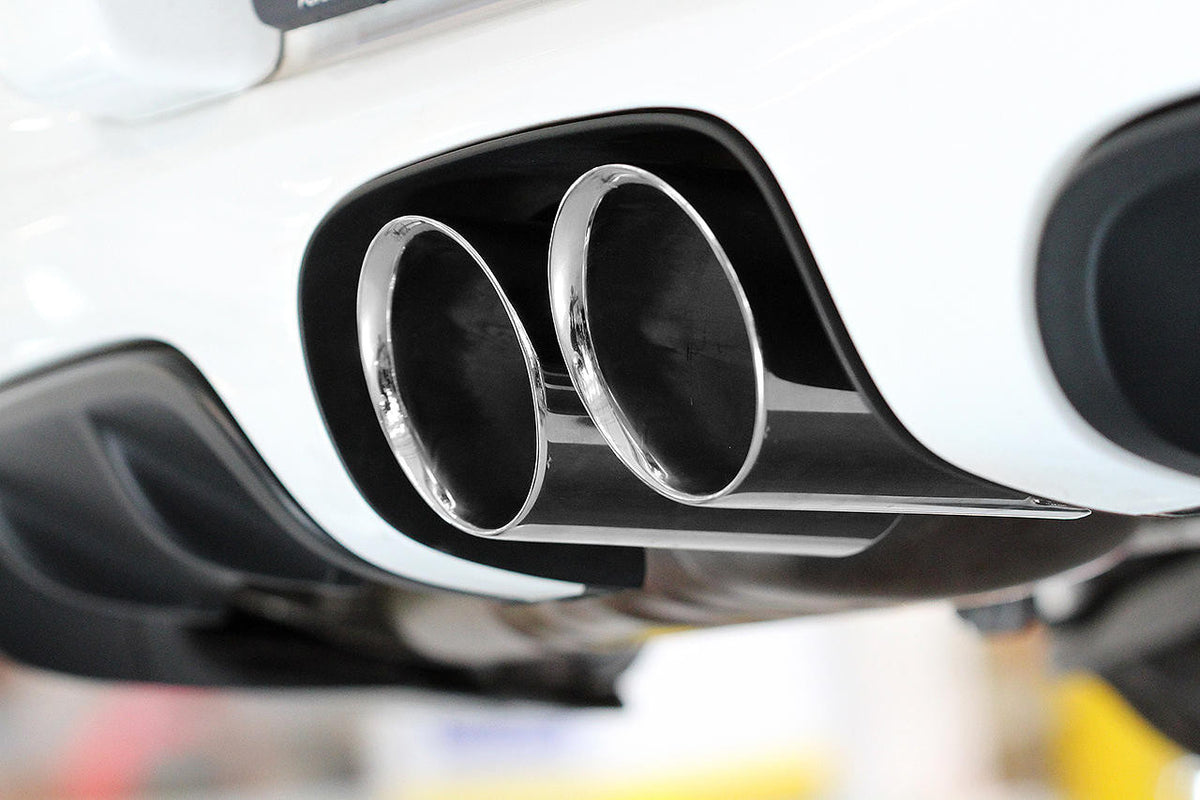 Fabspeed Porsche 987.2 Boxster / Cayman, Cayman R, Spyder Maxflo True X-Pipe with Dual Tips (2009-2012)