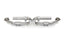 Fabspeed Porsche 991 Carrera Center Muffler Bypass X-Pipe (Non-Valved Exhaust)(2012-2016)