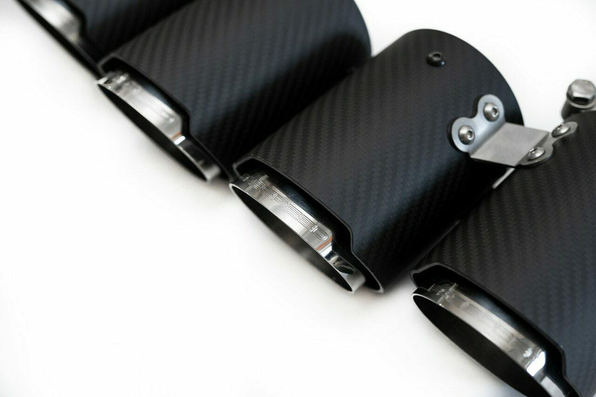 Fabspeed Porsche 991 Carrera Deluxe Quad-Style Tips (PSE / Carrera S) (2012-2016)
