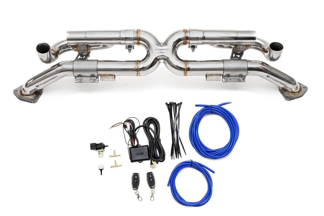Fabspeed Porsche 991 Carrera Valved Center Muffler Bypass X-Pipe (Valved Exhaust Only) (2012-2016) Secondary image