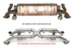 Fabspeed Porsche 991 Carrera Valved Center Muffler Bypass X-Pipe (Valved Exhaust Only) (2012-2016)