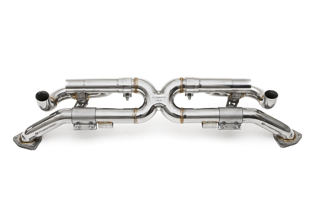 Fabspeed Porsche 991 Carrera Valved Center Muffler Bypass X-Pipe (Valved Exhaust Only) (2012-2016)