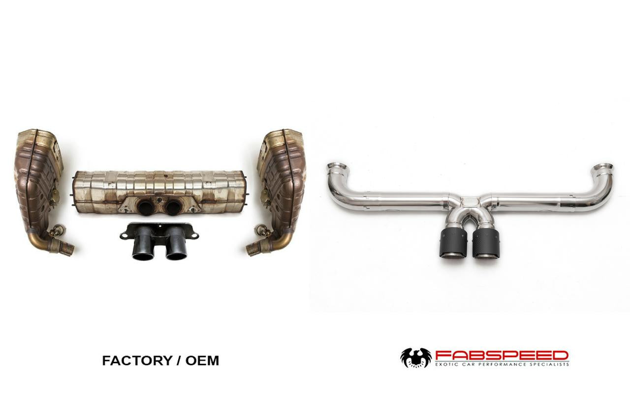 Fabspeed Porsche 991 GT3 / GT3 RS Catback Competition Race X-Pipe (2014-2016) Secondary image