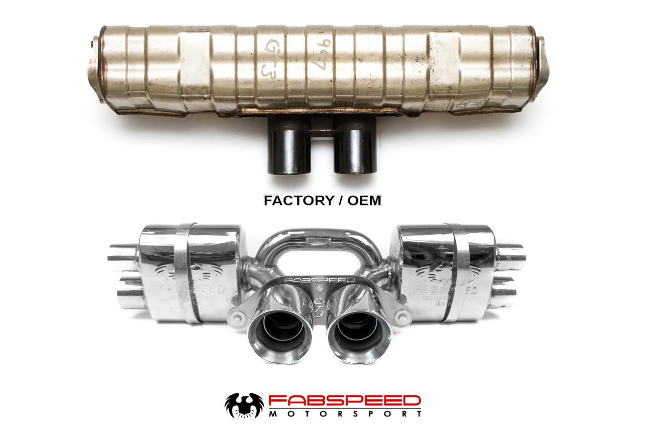 Fabspeed Porsche 991 GT3 / GT3 RS Center Mini Maxflo Performance Exhaust System (2014-2016) Secondary image