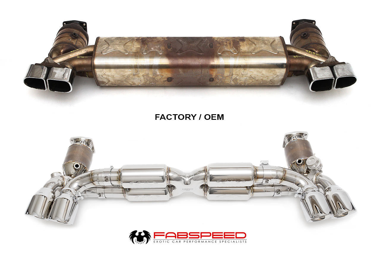 Fabspeed Porsche 991 Turbo / Turbo S Valved Supersport X-Pipe Exhaust System (2013-2016) Secondary image
