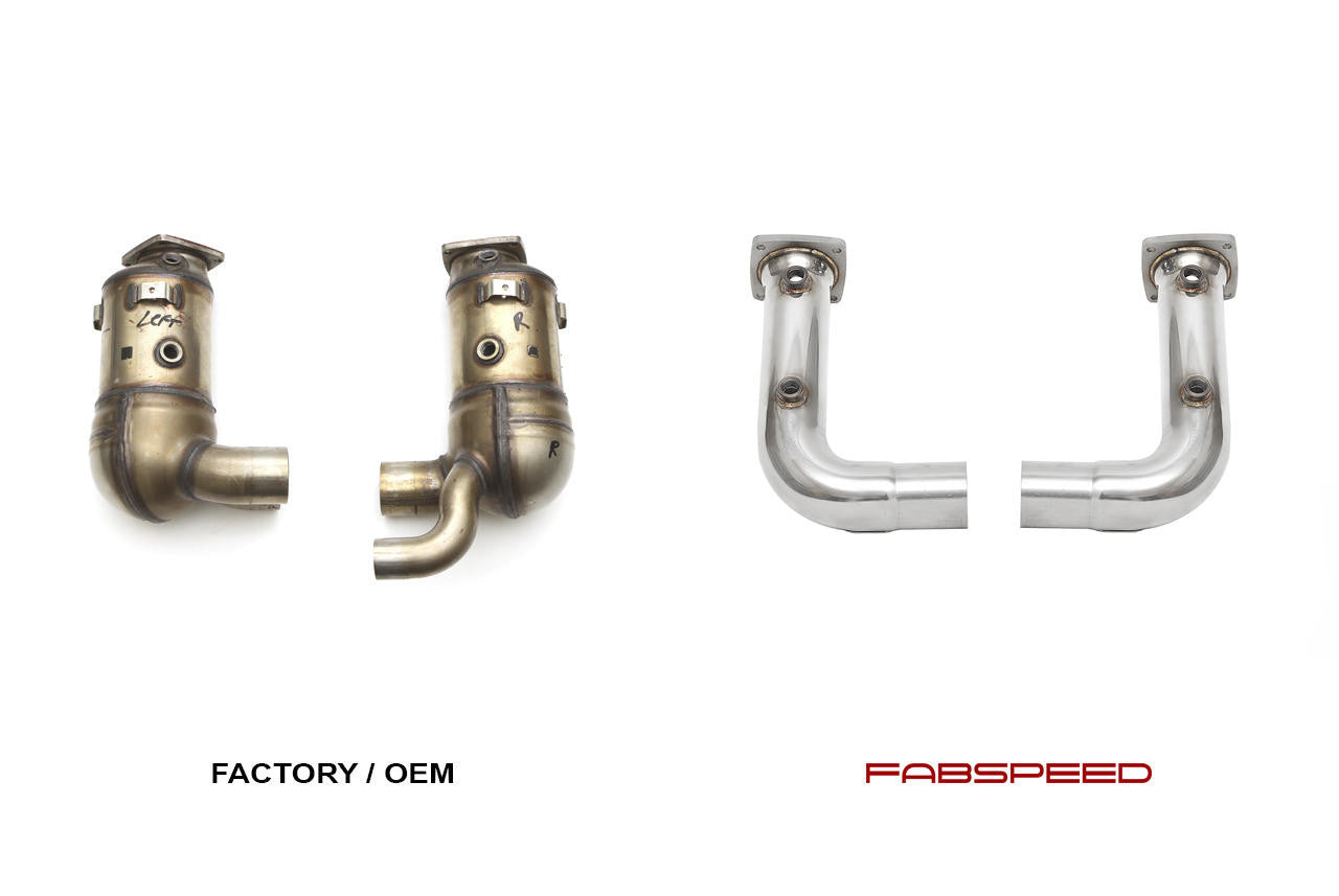 Fabspeed Porsche 991.2 Carrera link comp. Pipes (for Base) (2017-2019) Secondary image