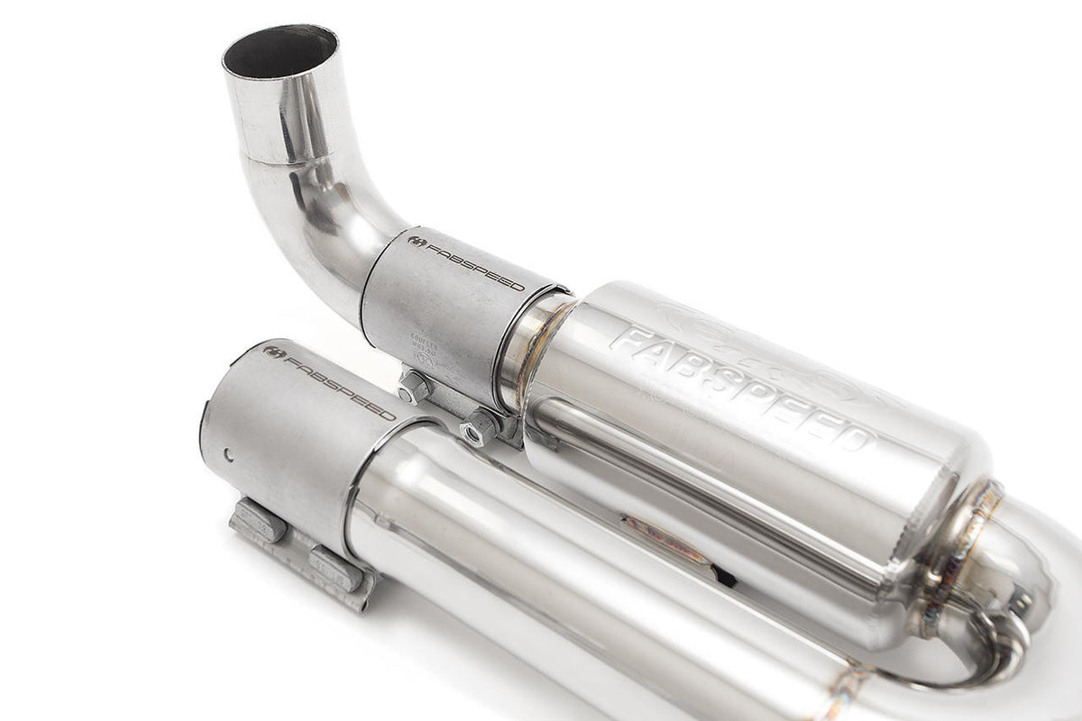 Fabspeed Porsche 991.2 Carrera Center Muffler Bypass X-Pipe (for Base) (2017-2019)