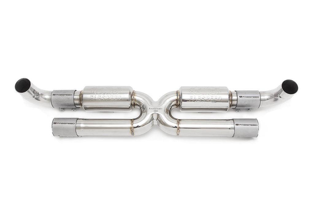 Fabspeed Porsche 991.2 Carrera Center Muffler Bypass X-Pipe (for Base) (2017-2019)