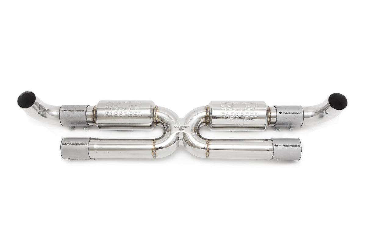 Fabspeed Porsche 991.2 Carrera Center Muffler Bypass X-Pipe (for Base) (2017-2019)