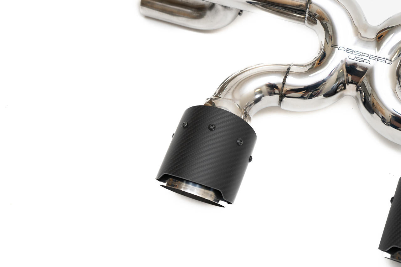 Fabspeed Porsche 991.2 Carrera Valved Center Muffler Bypass X-Pipe (PSE Only) Secondary image