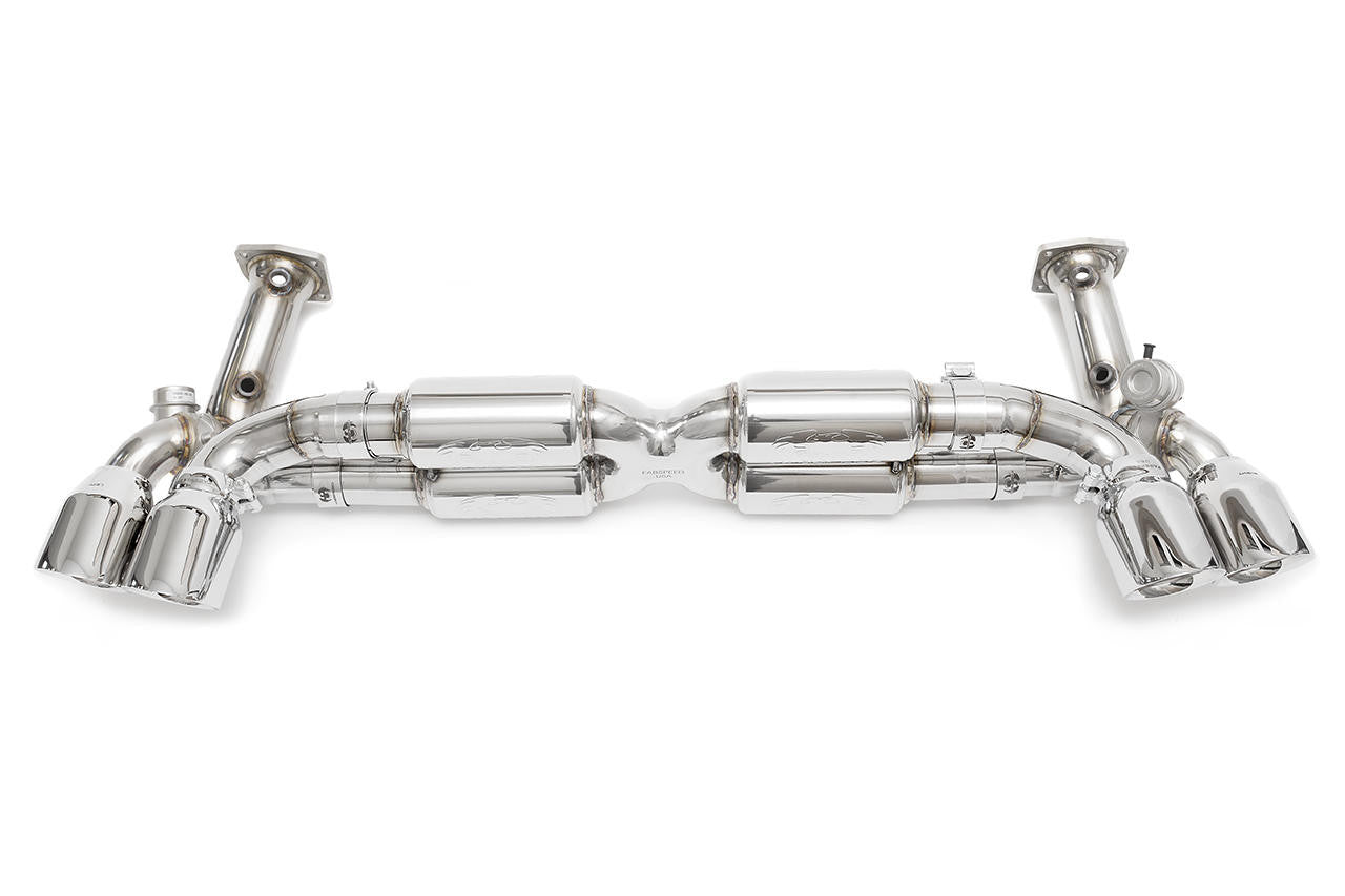 Fabspeed Porsche 991.2 Twin Turbo / Turbo S Valved Supersport X-Pipe Exhaust System (2017-2020) Secondary image
