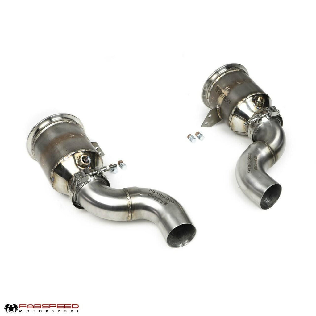 Fabspeed 2025+ Porsche 992.2 Carrera (NON GTS) Sport Catalytic Converters with GT2RS Style Outlets (2025+)