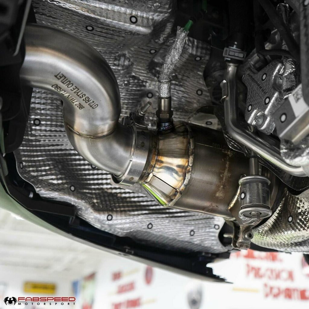 Fabspeed 2025+ Porsche 992.2 Carrera (NON GTS) Sport Catalytic Converters with GT2RS Style Outlets (2025+)