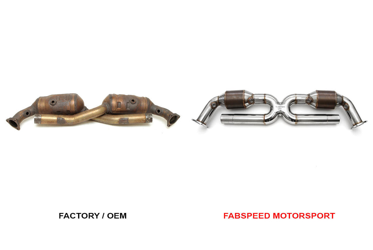 Fabspeed Porsche 996 Carrera Sport Catalytic Converter X-Pipe (1999-2004)