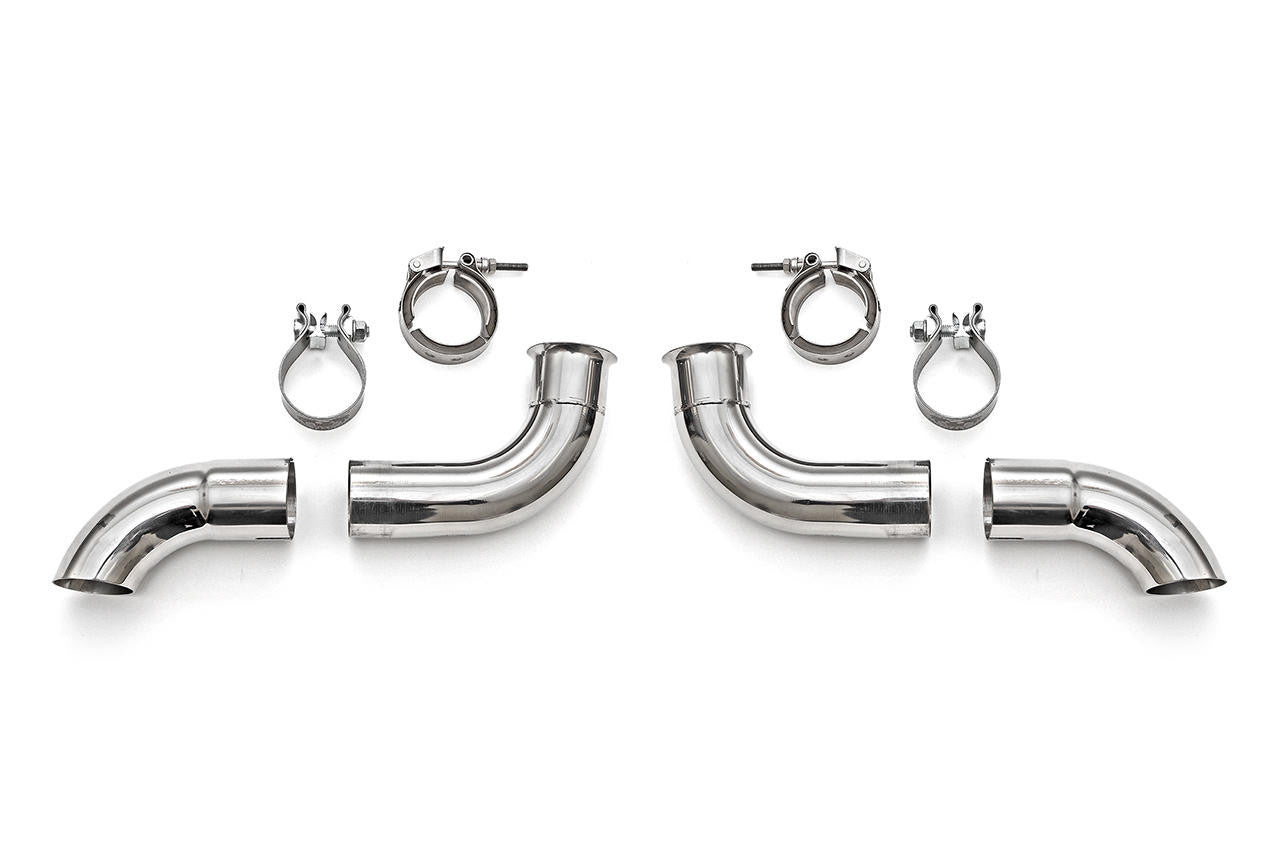 Fabspeed Porsche 996 GT3 Competition Muffler Outlets w/ Adjustable Turndowns Secondary image