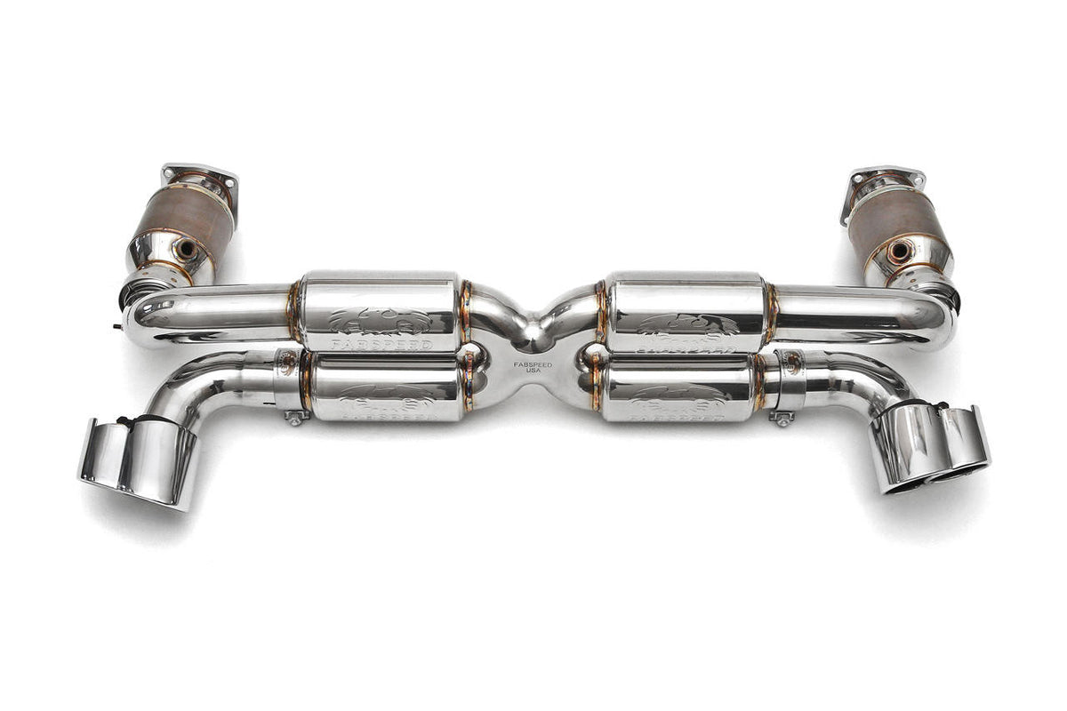 Fabspeed Porsche 996 Turbo Supersport 70mm X-Pipe Exhaust System (2000-2005)