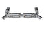 Fabspeed Porsche 997 GT2 Supersport 70mm X- Pipe Exhaust System (2008-2009)