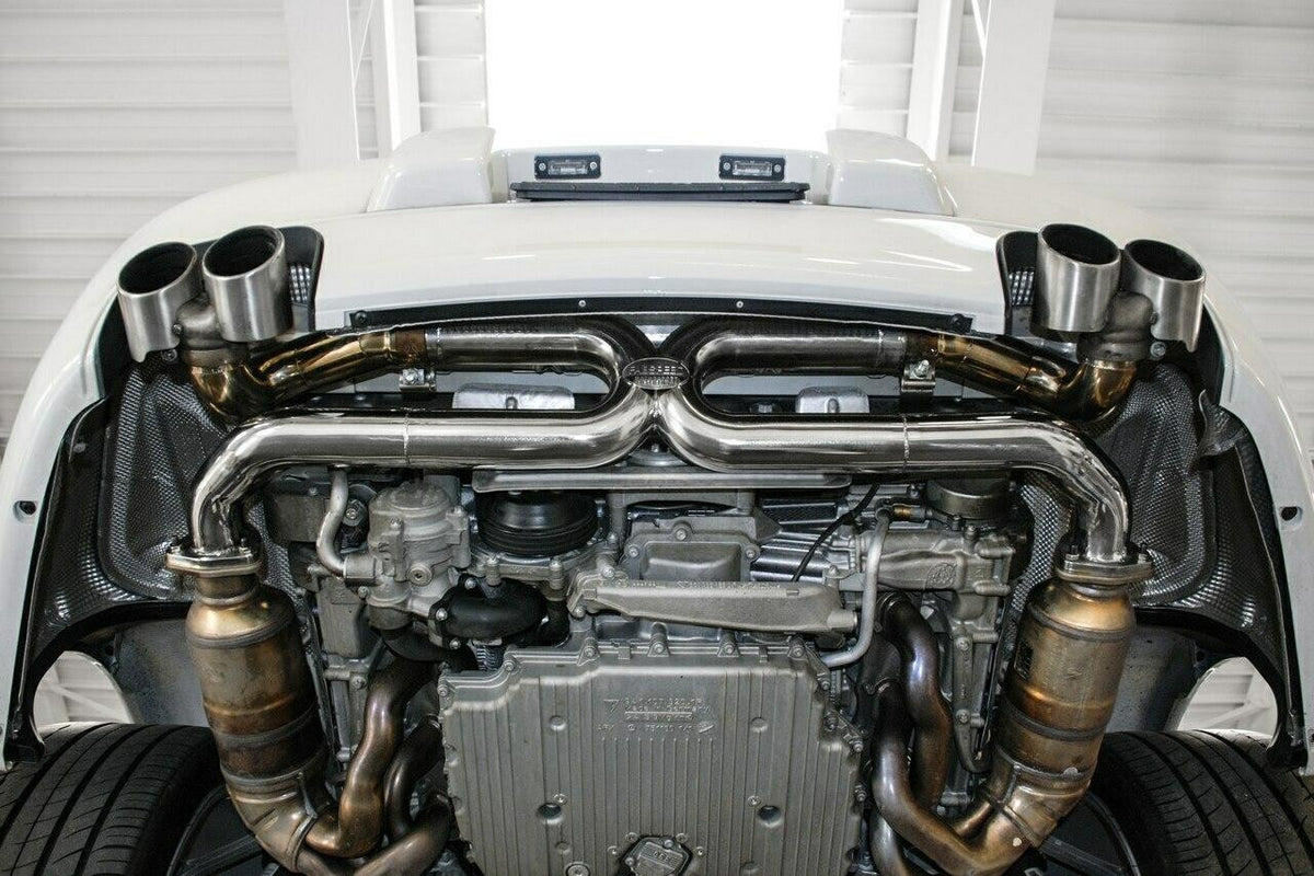 Fabspeed Porsche 997.2 Carrera Center Muffler Bypass X-Pipe (2009-2012)