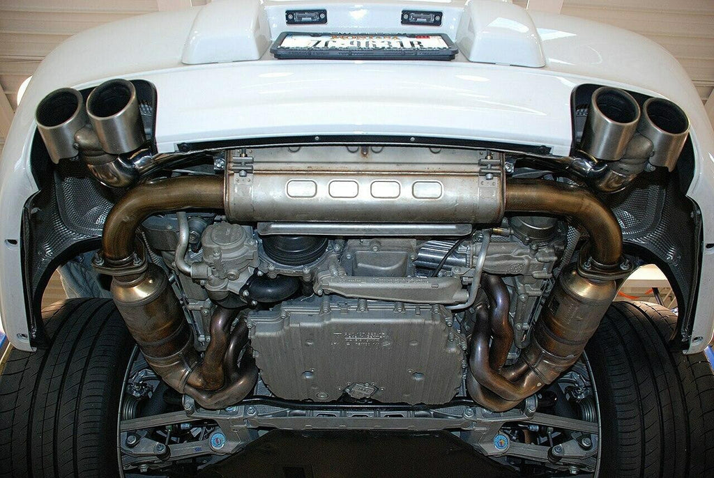 Fabspeed Porsche 997.2 Carrera Side Muffler Bypass Pipes (2009-2012)