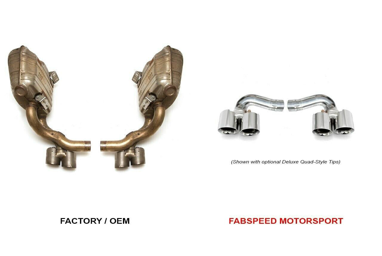 Fabspeed Porsche 997.2 Carrera Side Muffler Bypass Pipes (2009-2012) Secondary image