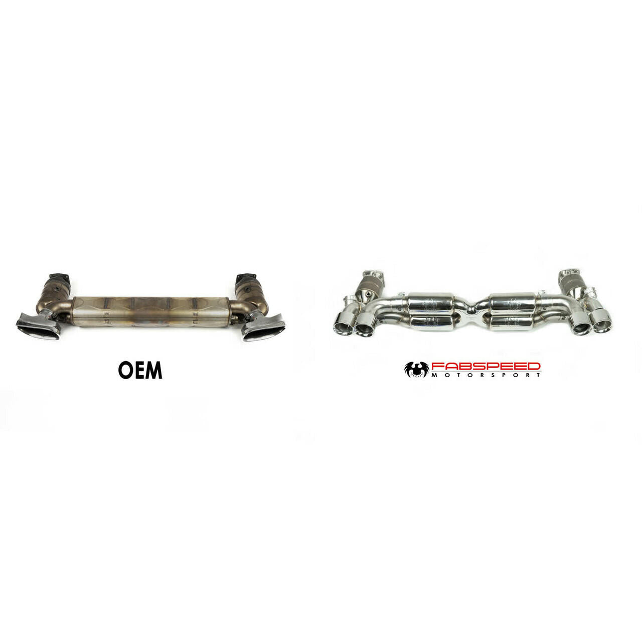 Fabspeed Porsche 997.2 Turbo / Turbo S Valved Supersport X-Pipe Exhaust System (2010-2012) Secondary image
