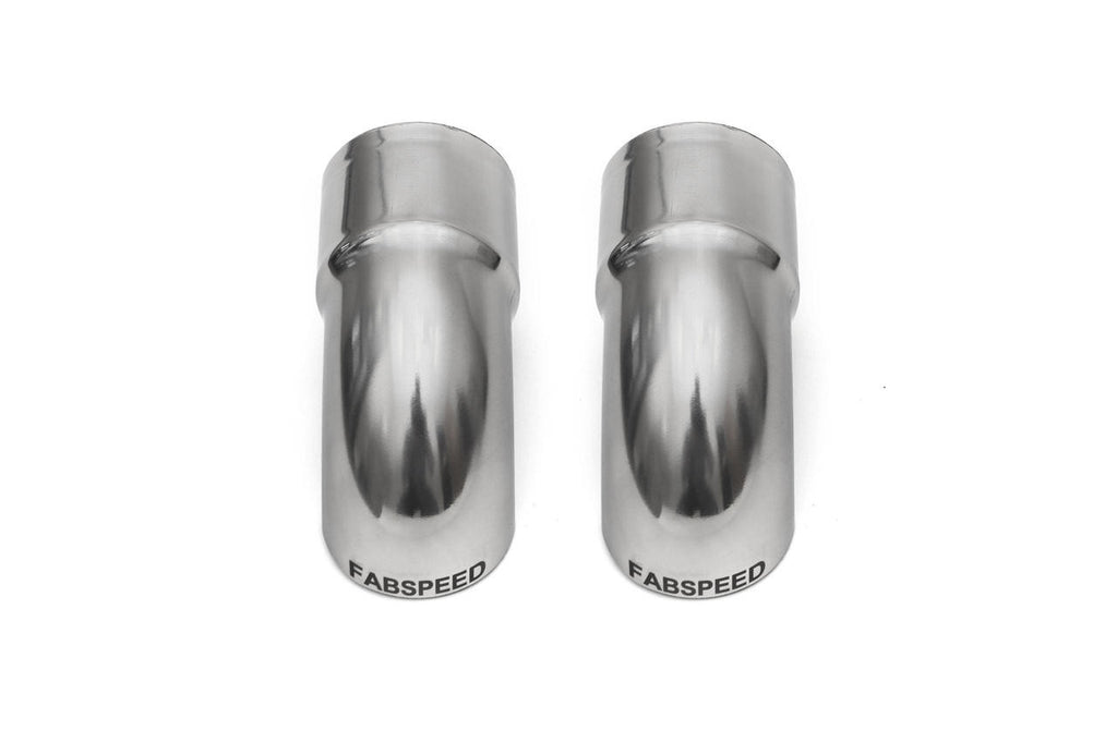 Fabspeed Porsche Competition Slip-On Turndown Tips (2.50"/63.5mm ID) - Fabspeed Exhausts Only