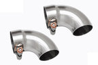 Fabspeed Porsche Competition Slip-On Turndown Tips (2.50"/63.5mm ID) - Fabspeed Exhausts Only