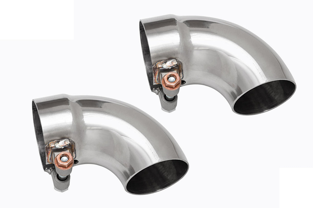 Fabspeed Porsche Competition Slip-On Turndown Tips (2.50"/63.5mm ID) - Fabspeed Exhausts Only