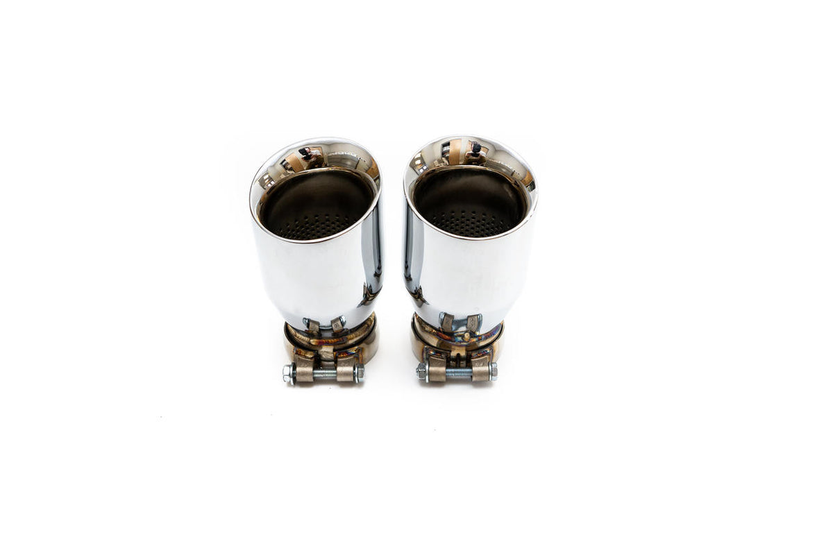Fabspeed Porsche E3 Cayenne S 2.9L Turbo Deluxe Quad Style Tips