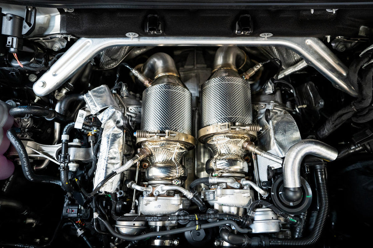 Fabspeed Porsche E3 Cayenne S 2.9L Turbo / Turbo S Primary Sport Catalytic Converters