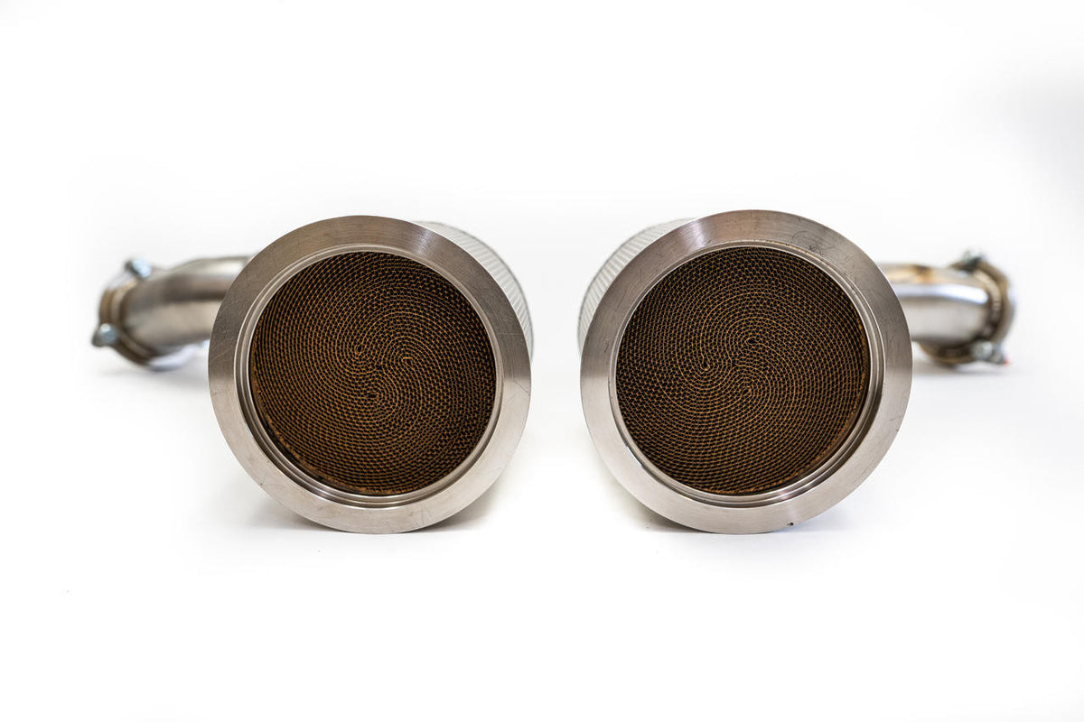Fabspeed Porsche E3 Cayenne S 2.9L Turbo / Turbo S Primary Sport Catalytic Converters