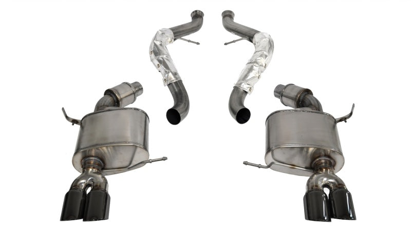 Corsa 08-12 BMW M3 E90 Black Sport Cat-Back Exhaust Main image