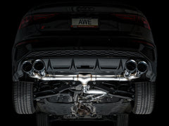 AWE Tuning 22-24 Audi 8Y S3 Track Edition Exhaust - Chrome Silver Tips
