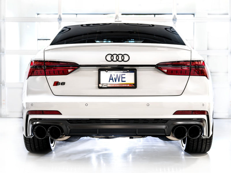 AWE Tuning 19-23 Audi C8 S6/S7 2.9T V6 AWD Touring Edition Exhaust - Diamond Black Tips (view 13)
