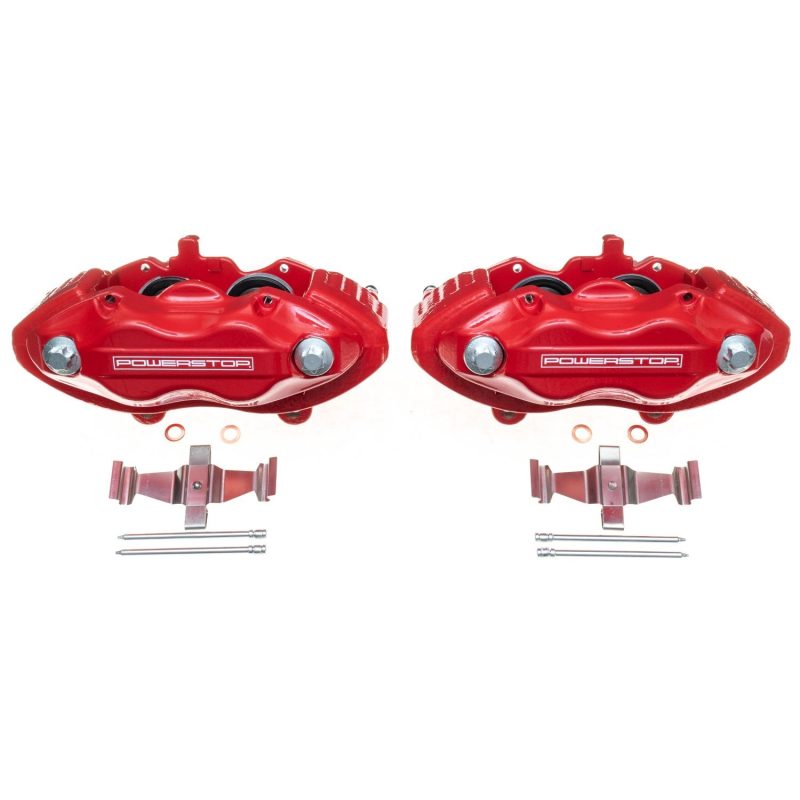 Power Stop 05-10 Chrysler 300 Front Red Calipers w/o Brackets - Pair (view 2)