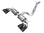 AWE Tuning MK8 Volkswagen Golf R 3in Touring Edition Quad Exhaust - Diamond Black Tips