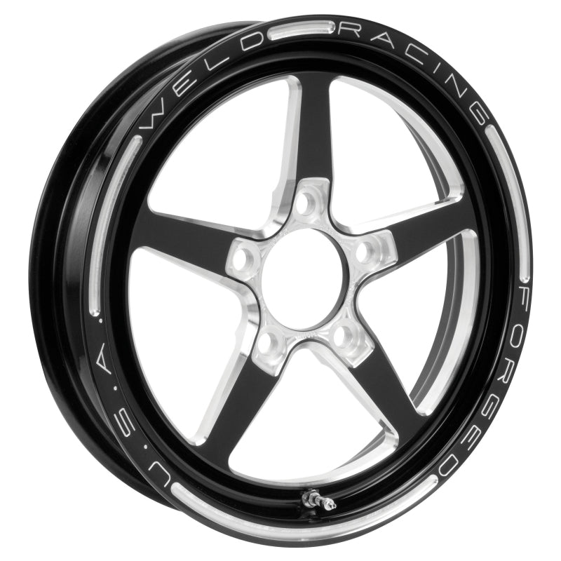 Weld Alumastar 1-Piece 15x3.5 / 5x4.75 BP / 2.25in. BS Black Wheel - Non-Beadlock Main image
