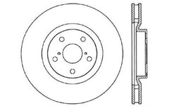 StopTech 5/93-98 Toyota Supra Turbo Left Front Slotted & Drilled Rotor