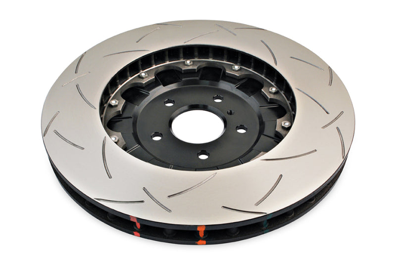 DBA 09-11 Nissan GTR R-35 Front Slotted 5000 Series 2 Piece Rotor Assembled w/ Black Hat (view 2)