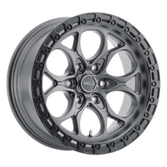 Weld Off-Road W107 18x9 Ledge 6 6x135 ET19 BS 5.76 Satin Gunmetal / Satin Black Ring 87.1