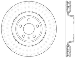 StopTech Power Slot 12 Audi A6 Quattro/11-12 A7 Quattro / 07/11-13 S4 Front Right Slotted Rotor