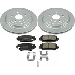 Power Stop 14-18 Cadillac CTS Rear Z17 Evolution Geomet Coated Brake Kit